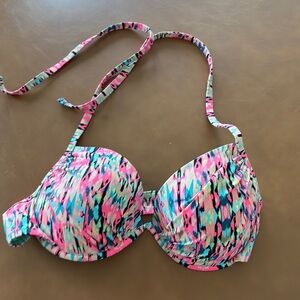 Colorful Patterned Women's Bikini Top